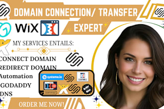 transfer subdomain, connect domain to godaddy, wix, systeme io, google workspace