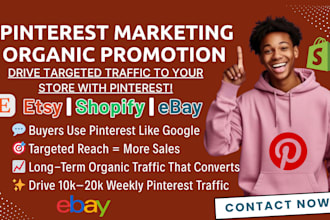 boost your ebay, shopify, or etsy sales with expert pinterest promotion