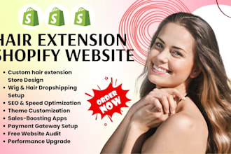 hair extension shopify store hair extension store hair website beauty website