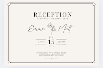 cartes d invitations personnalise design