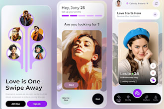 build online dating app like tinder, hinge, okcupid, bumble for android and ios