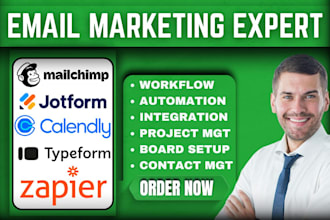 mailchimp automation jotform calendly sms marketing typeform zapier integration