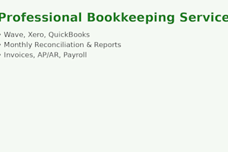 do your monthly bookkeeping in wave, xero, excel or quickbooks
