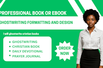 ghostwrite christian book format daily devotional prayer journal self help ebook
