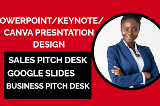 design keynote presentation powerpoint presntation pitch deck google slides