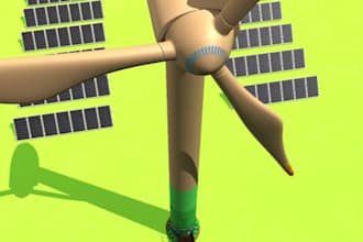 design solar panel system, photovoltaic module,wind turbine, industrial part,eco