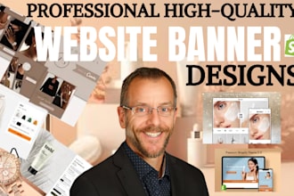 design a professional banner for your store, product website banner