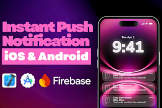 fix ios app bugs and setup, troubleshoot push notifications using xcode and fcm
