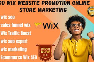 do wix website promotion online store marketing sales funnel wix seo