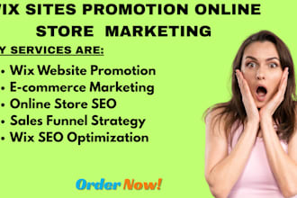 wix site promotion online store marketing and ecommerce sale funnel