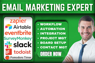 airtable eventbrite surveymonkey slack todoist pomodoro timer zapier integration