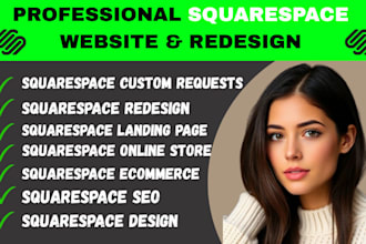 build a squarespace website design, redesign squarespace store square seo