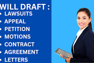 write legal petitions, case briefs, contracts, and lawsuit documents