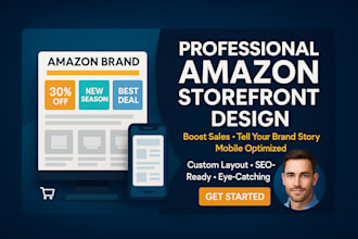 build a high converting amazon brand store, custom storefront design