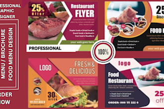 design a professional business  flyer, menu, brochure, leaflet, or booklet