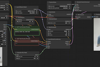 create comfyui workflow with stable diffusion, controlnet, and custom nodes