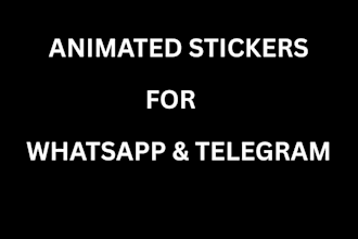 do animated stickers for whatsapp and telegram