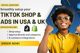 setup tiktok shop USA UK sync with shopify woocommerce, tiktok storefront design