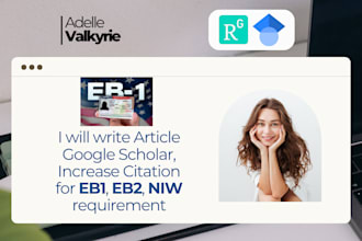 increase google scholar citation, write article for eb1, eb2, niw requirement