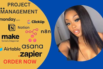 make com  monday com CRM clickup notion asana n8n automation API integration