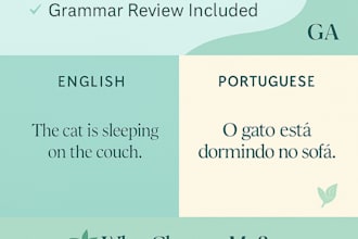 translate english to portuguese and portuguese to english accurately