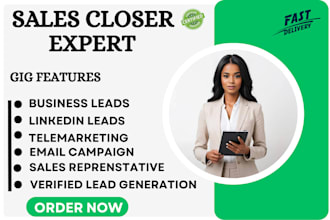 be your high converting sales representative salesperson sales closer b2b sales