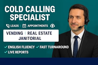 cold calling vending machine, real estate cold calling, janitorial cold calling