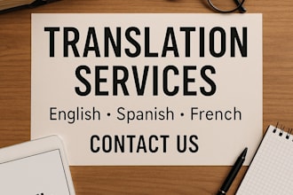 do a perfect english spanish translate for 5 usd in one day