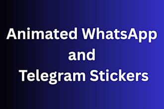 do animated whatsapp and telegram stickers for business