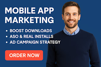 promote ios and android app with aso, real installs and ad campaign strategy