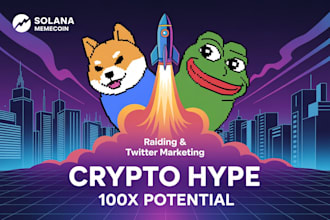 do memecoin promotion solana memecoin raidlng twitter crypto marketing to 100x