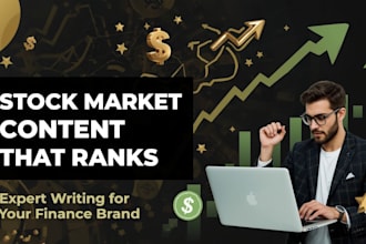 write stock market articles and finance blog content
