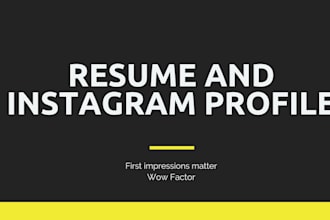 resume and bio writing