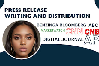 write press release, submit press release, distribute press release