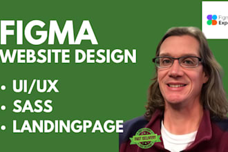 design a modern figma website, landing page, or web mockup UI