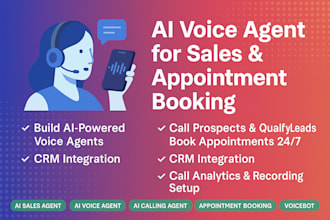 build an ai sales voice agent or calling agent for appointment booking, agent ia