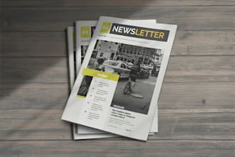 do magazine design, catalog, booklet, brochure, newsletter, magazine layout