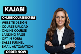 create upload online course, on teachable, teachable school kajabi