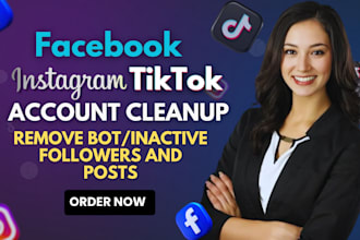 remove bot inactive followers cleanup instagram facebook tiktok account