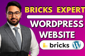 design wordpress website using bricks builder