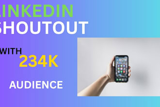 share your content with linkedin 234k audience shoutout promote