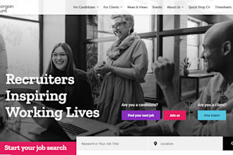 design recruitment job board agency job portal staff hiring consultancy website