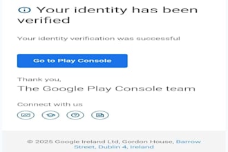 create fresh google play console account