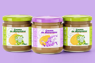 do creative, illustrated, fun product packaging or label