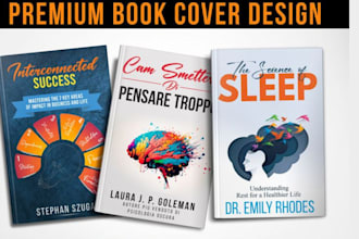 do kindle ebook cover design and KDP print book cover design