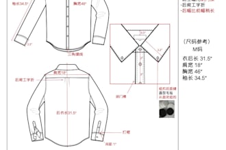 create tech pack and flat sketches for fashion design