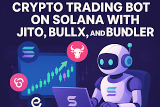 create crypto trading bot on solana with jito, bullx, and bundler