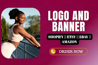 design compelling logo and banner for shopify, etsy, walmart, amazon, and ebay
