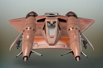 do scifi spaceship, spaceship model, hard surface model, aircraft model
