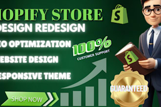 design redesign clone revamp shopify website with elimentor design